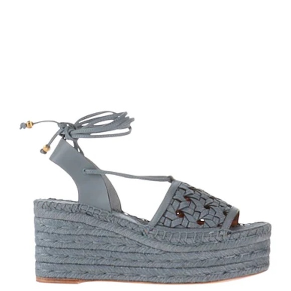 Tory Burch Shoes - Tory Burch Basket-Weave Platform Espadrille Platform Sandals 7.5